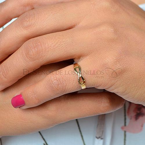 Anillo Fem. de Oro 18Ct.(Quilate) Infinito Ref: 100104011