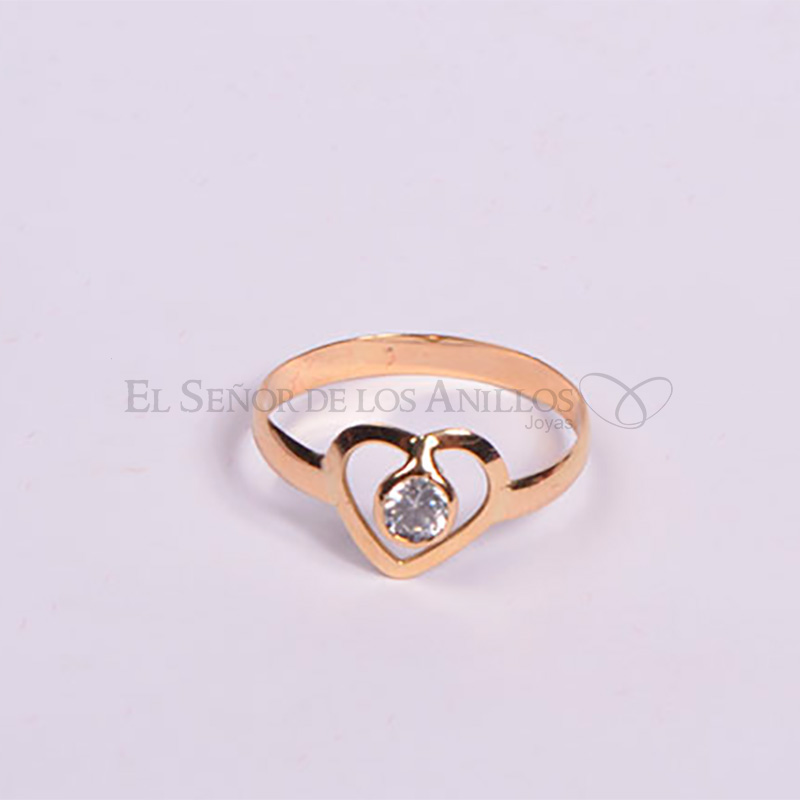 Anillo Fem. Casual en Oro 18K. - Ref: 100104010