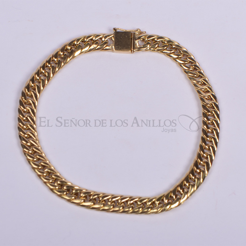 Pulsera Masc. de Oro 18K.(Quilate) Triple 10.5 Gramos. Ref: 100203001