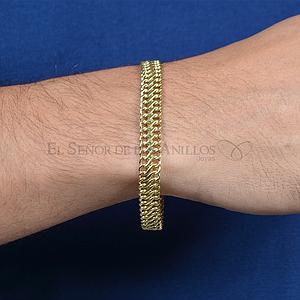 Pulsera Masc. de Oro 18Ct.(Quilate) Zaduza 7.7 Gramos. Ref: 100203002