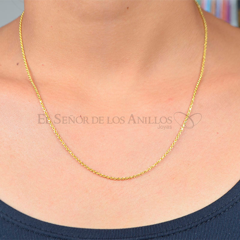 Cadenilla Fem. de Oro 750Ct.(Quilate) Fino Italiano Piola 3.8 Gramos Ref: 100101011