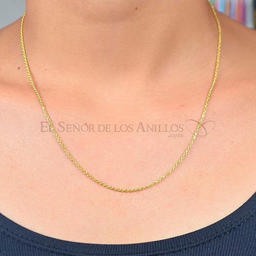 Cadenilla Fem. de Oro 750Ct.(Quilate) Fino Italiano Piola 3.8 Gramos Ref: 100101011