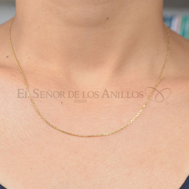 Cadenilla Fem. de Oro 750Ct.(Quilate) Fino Italiano 1.6 Gramos Ref: 100101012