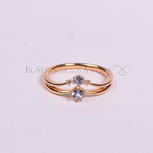 Anillo Fem. Casual en Oro 18K. - Ref: 100104008