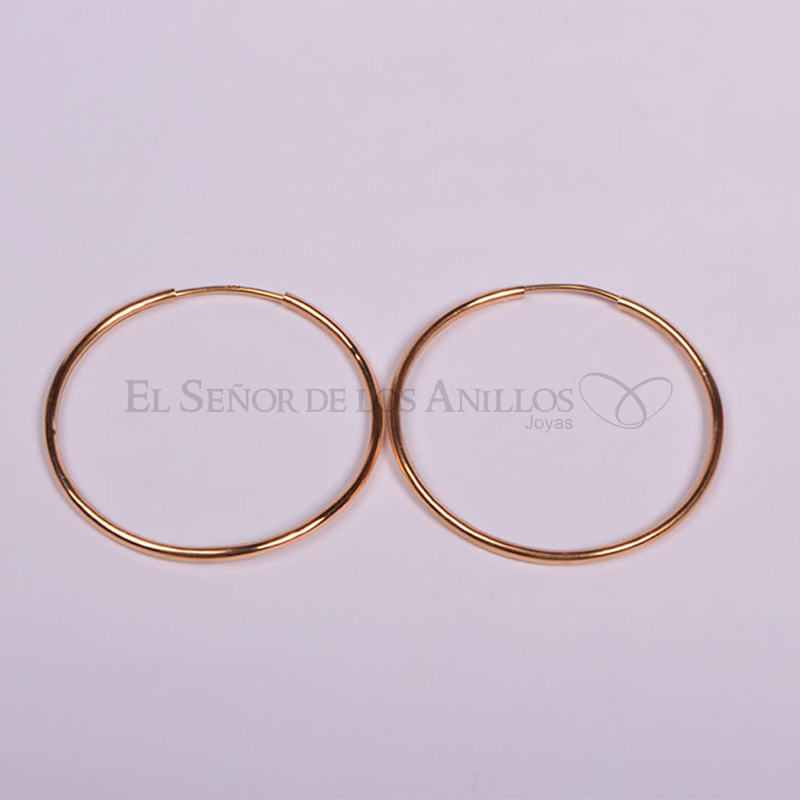 Aros Fem. de Oro 18Ct.(Quilate) Argolla 3.3 Gramos Ref: 100105007