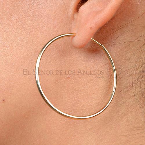 Aros Fem. de Oro 18Ct.(Quilate) Argolla 3.3 Gramos Ref: 100105007