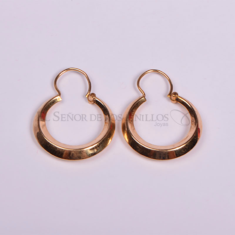 Aros Fem. Argolla en Oro 18k. - Ref: 100105006