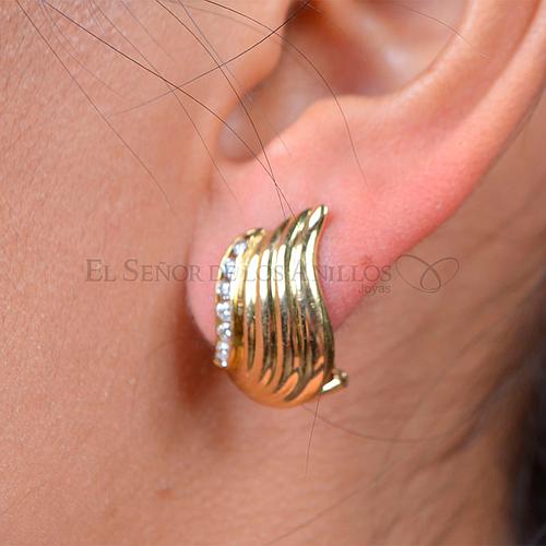 Aros Fem. de Oro 750Ct.(Quilate) Alas 4.5 Gramos Ref: 100105012