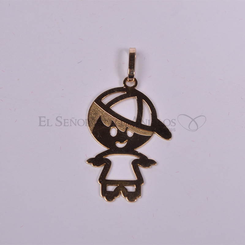 Medalla Fem. de Oro 18Ct.(Quilate) Niño Ref: 100102029