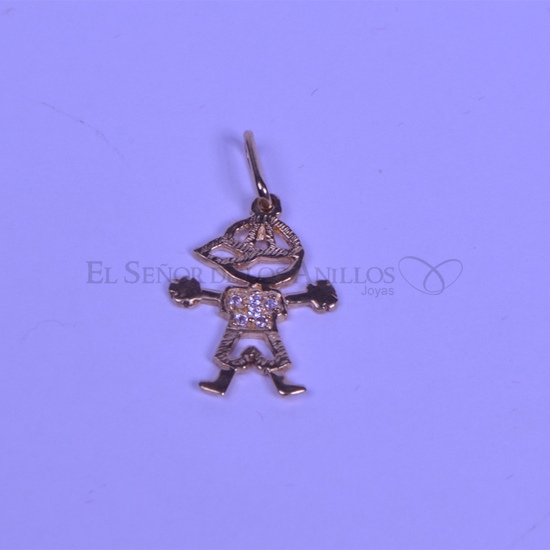 Medalla Fem. de Oro 750Ct.(Quilate) Niño Ref: 100102052