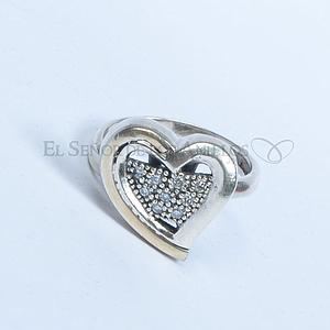 Anillo Fem. de Plata 925 Corazón - Ref.: 200104017