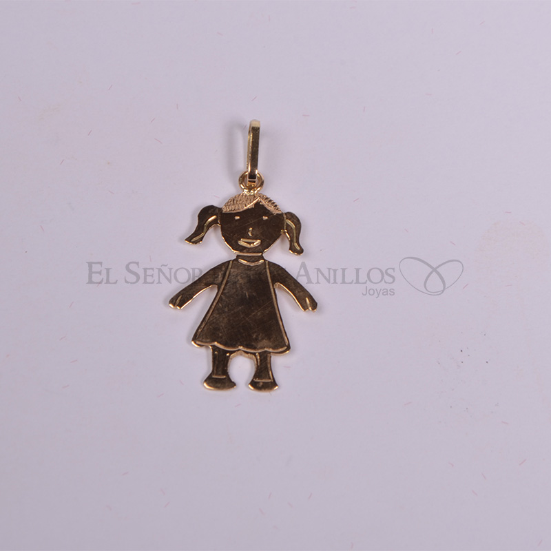 Medalla Fem. de Oro 18Ct.(Quilate) Niña. Ref: 100102036
