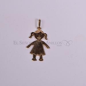 Medalla Fem. de Oro 18Ct.(Quilate) Niña. Ref: 100102036
