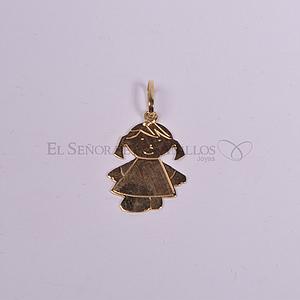 Medalla Fem. de Oro 18Ct.(Quilate) Niña . Ref: 100102032