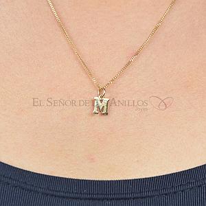 Medalla Fem. de Oro 750Ct.(Quilate) Letra M Ref: 100102045