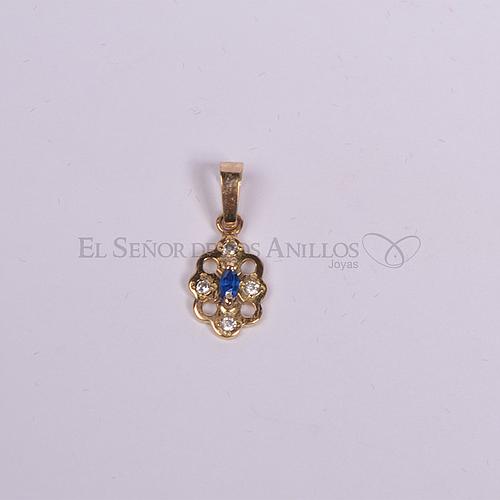 Medalla Fem. de Oro 750Ct.(Quilate) Flor Ref: 100102050