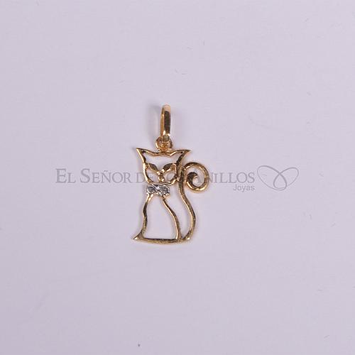 Medalla Fem. de Oro 750Ct.(Quilate) Gato. Ref: 100102043